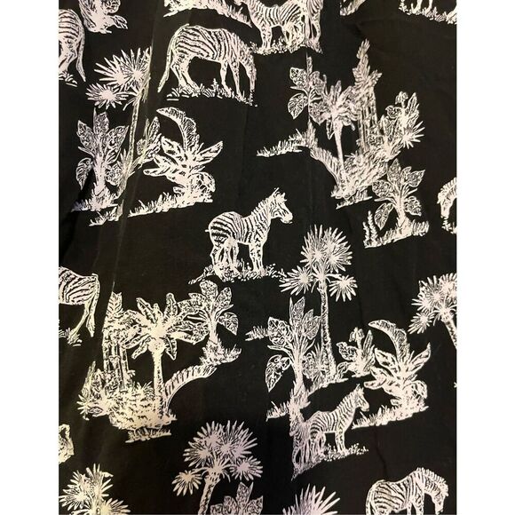 Men’s Original Use Zebra Print All Over Rayon Button up Shirt XL - Picture 8 of 8